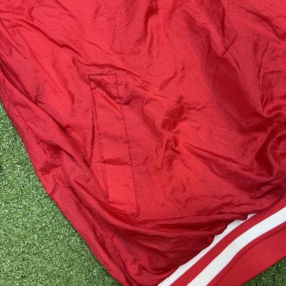 Detroit Red Wings Vintage 80s Quarter-Snap Pullover Windbreaker Jacket Size XL - Picture 4 of 9